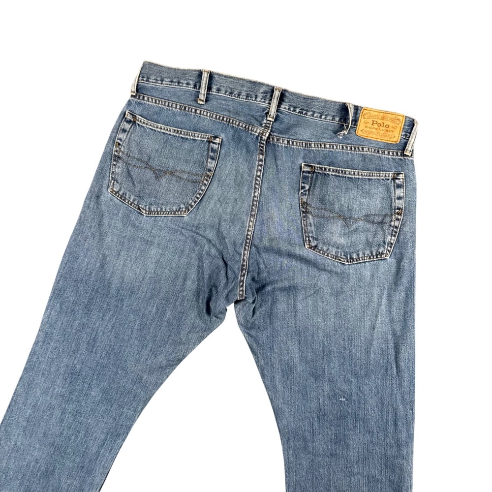 Polo Ralph Lauren Y2K Distressed Classic Jeans Medium Wash Mens 40x32 Streetwear